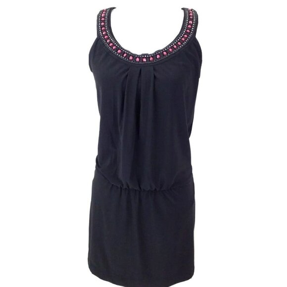 White House Black Market~Women's Size S~Black Mini Dress Stretch. - Picture 1 of 10